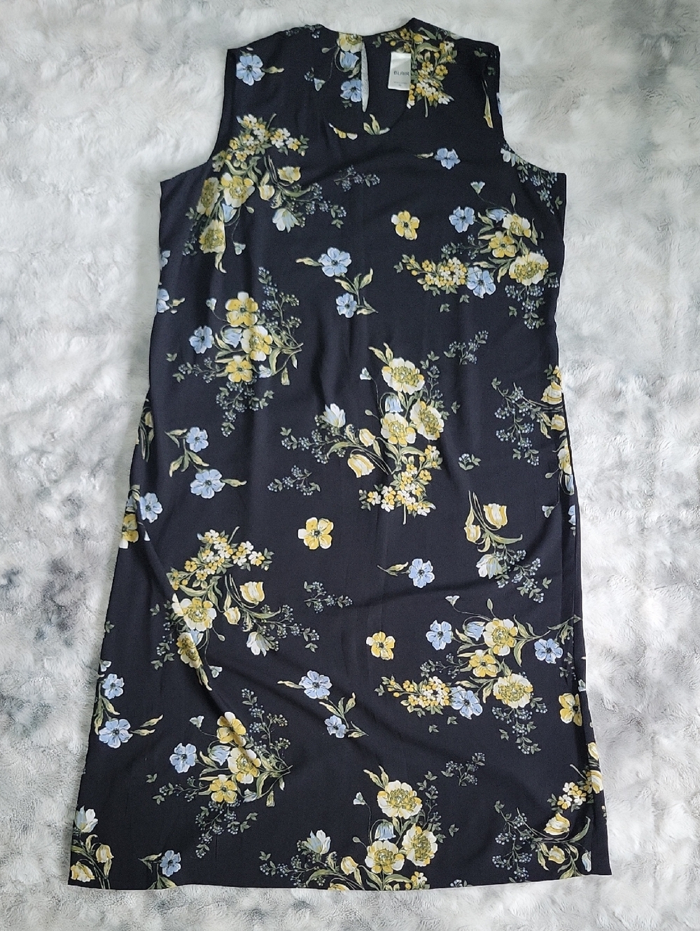 ❤️B2G1 BLAIR Women's XL Floral Sleeveless Sheer Grunge Style Maxi Dress